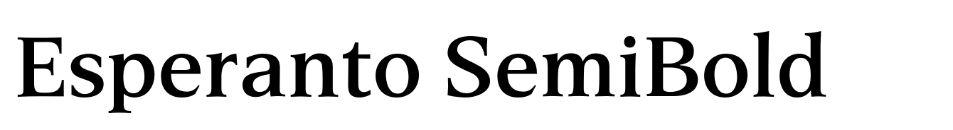 Esperanto SemiBold